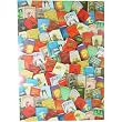 Festive Titles Boys Girls Books Christmas Theme Poster Decoupage Gift Wrap 20 x 28 "