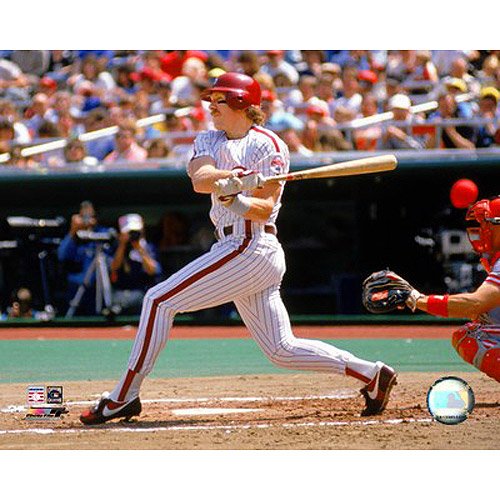 Philadelphia Phillies Mike Schmidt - 1989 Batting Action - Matted 8X10 Photo In Aluminum Frame
