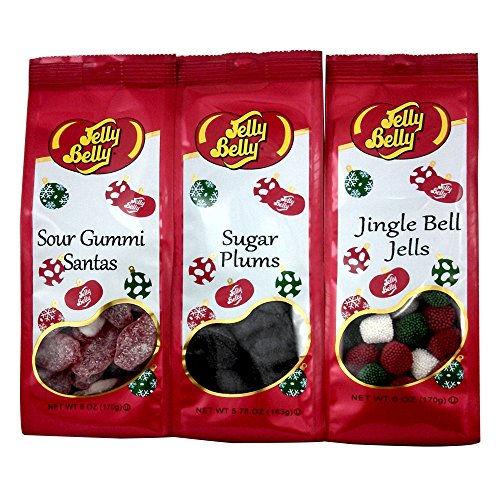 Jelly Belly Gummy Jelly Candy Gift Bag Combo Sour Gummi Santas Sugar