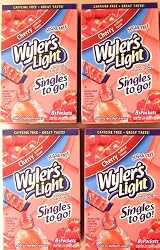 Wyler's Light Cherry Singles to Go (8 packets each box) FOUR BOXES