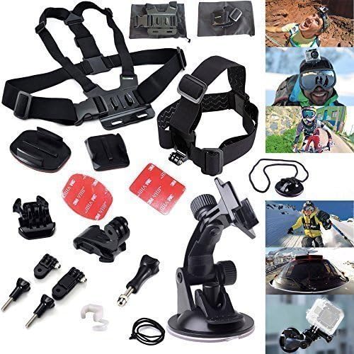 Drilake GoPro Accessories Bundle for GoPro 4, 3, 2 and GoPro Session (Kit Series: DR-EAK1)