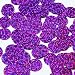 Round Flat Sequin 18mm Top Hole Amethyst Purple Hologram Glitter Sparkle. Couture Paillettes. Made in USA