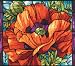 Poppies Stained Glass Ndlept Kit-16''X14-3/4''