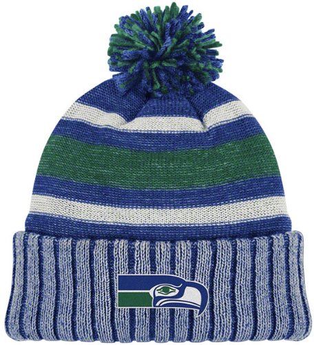 NFL Men's Seattle Seahawks Classics Cuffed Pom Knit Hat - Kd97z