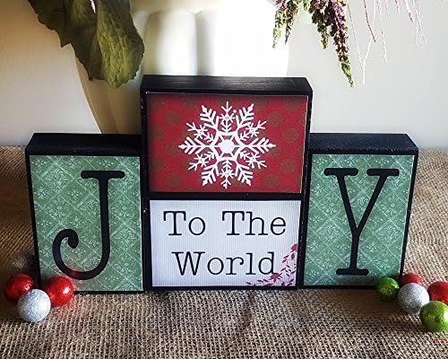 Joy To The World Stacking Wood Blocks