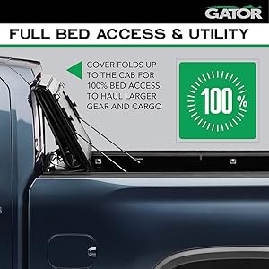Gator Fx Hard Quad Fold Truck Bed Tonneau Cover 8828327 Fits 2015 2020 Ford F 150 6 5 Bed Made In The Usa Tamano 6 6 Bed
