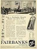 1919 Ad Fairbanks O K Mill Truck Wheelbarrow Scale Engine Pump Industry Tools - Original Print Ad
