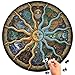 Moruska Round Jigsaw Puzzle 500 Piece for Adults- Zodiac Horoscope Puzzle- DIY Constellation Circular Jigsaw Puzzles Cool and Challenge