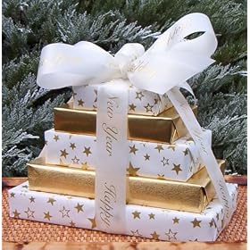 Happy New Year Gourmet Chocolate Mini Gift Tower - Heartwarming Treasures