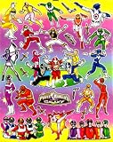 Mighty Morphin Power Rangers Fox Kids Sticker Sheet C159 ~ Blue Ranger Red Ranger Yellow Ranger Black Ranger Morphin Heroes