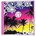 Mead Trapper Keeper Round Ring Binder, 1.5 Inch, Fashion Palm Trees Doodle Design, Plum (73429)