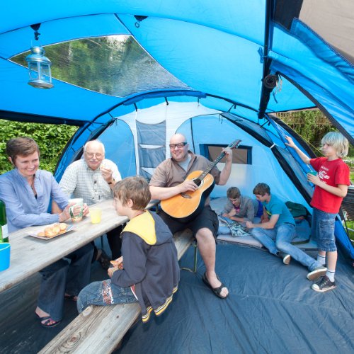 Skandika Torino 6 Tente de camping tunnel familiale pour 6 personnes 540 x 430 cm