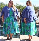 Batik Petal Hemmed Sundress with Jacket