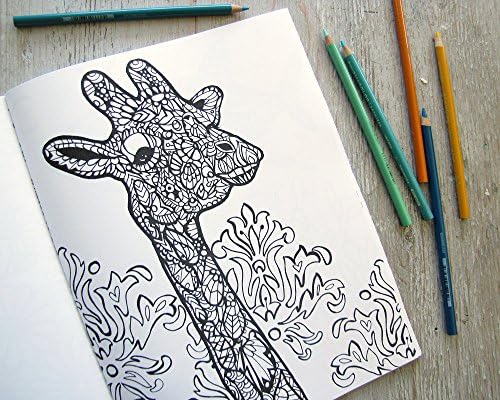 Coloring Book - Mischievous Creatures Adult Coloring Animal Zentangle
