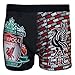 Liverpool FC Official Gift Mens Crest Boxer Shorts YNWA Black Grey Small