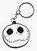 The Nightmare Before Christmas - Jack Skellington Head - Rubber Keychain (Keyring Keyfob)
