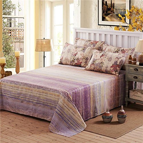 cotton sheets/One-piece cotton Plaid twin sheets-R 230x250cm(91x98inch)