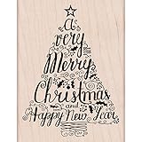 Hero Arts Rubber Stamps, Merry Christmas Tree