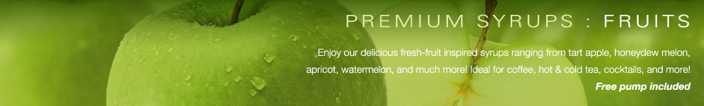 Amoretti Premium Syrups for Coffee, Tea and Beverages : Fruits