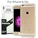 UTLK iPhone 6 6s Glitter Decal Full Body Luxury Bling Crystal Diamond Screen Protector Film Sticker for iPhone 6 Bling Decal Champagne Glitter Gold