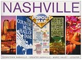 Nashville, Tennessee Popout Map: Downtown Nashville, Greater Nashville, Music Vally, Locater