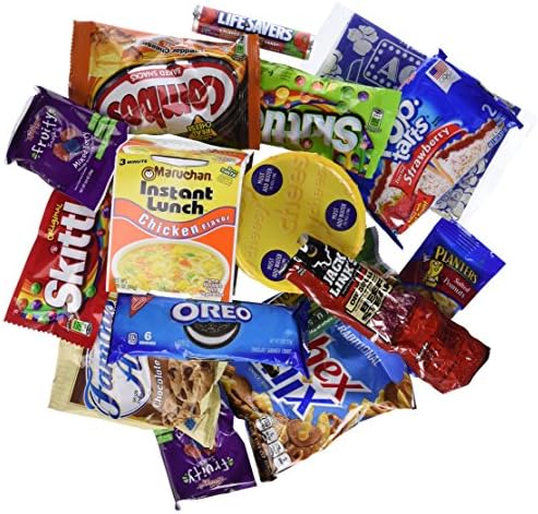 Lunch &amp; Snacks Variety Bundle Care Package Gift Box for Military, College Student, Office (34 Count)