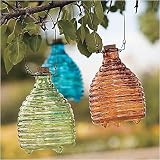 View Details for Esschert Design Recycled Glass Wasp Catcher Trap - AQUA