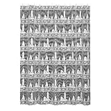 Heritage Lace Harbor Lights 72-Inch by 72-Inch Shower Curtain, White