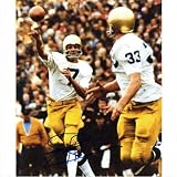 Joe Theismann Autographed Notre Dame Fighting Irish (White Jersey) 8x10 Photo