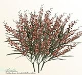 Six Bushes of 24"Singapore Orchid Artificial Silk Flowers _Brown