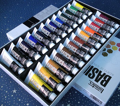 Liquitex Assorted 22-milliliter Basics Acrylic Paint, 24-Pack