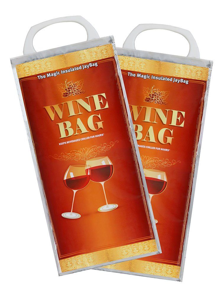 Amazon.com: Unique Wine Bottle Cooler Bag, Chiller Tote, Beverage ...