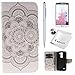 LG Escape 3 Case, LG Phoenix 2 Case, LG K8 Case, Everun [Kickstand Feature] [3 Card Slots]Flip Wallet Protective Case Cover for LG Escape 3 / LG Phoenix 2 / LG K8