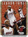 Miami Heat Lebron James Woven Tapestry Blanket