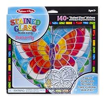 Melissa & Doug Stained Glass Made Easy Activity Kit: Butterfly - 140+ Stickers
