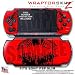 Big Kiss Black on Red WraptorSkinz Skin and Screen Protector Kit fits Sony PSP Slim (PSP 2000)