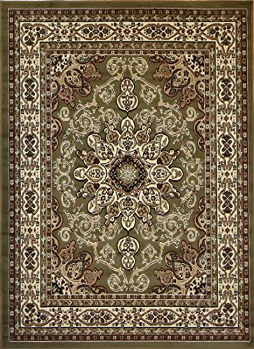 Generations Oriental Traditional Isfahan Persian Area Rug, 8' x 10', Sage Green