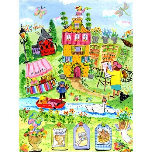 Oopsy Daisy A Painters Life in Paris 12x16 Canvas Art Image Wrap