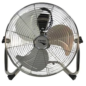 16" Chrome Floor Standing Air Circulator Fan 3 Speed Settings