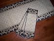 Stair Treads - 13 Black Scroll Border with Matching 5' Runner
