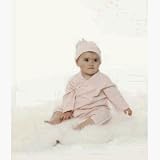 Sckoon Organic Cotton Round Kimono Rose - Size 6 Months