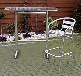 Eigenschaften   / Aluminium - Bistrostehtisch,114 cm hoch Gastro Qualität