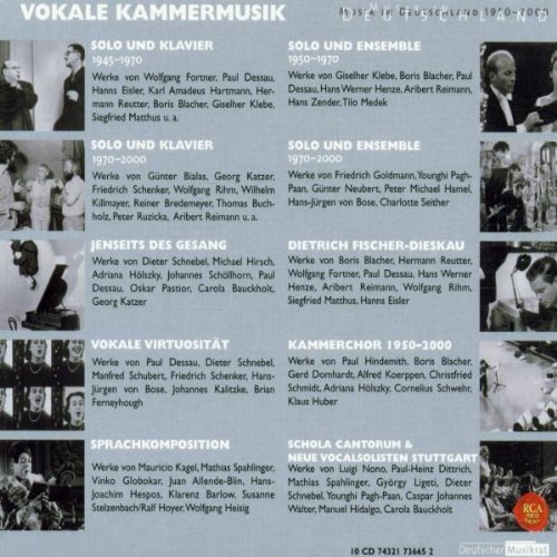 Cover image : Musik in Deutschland 1950-2000 Vol. 165:/Var