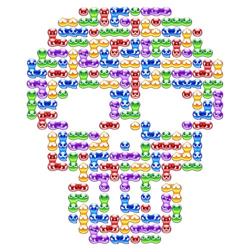 Cover image : ぷよぷよ7 ぷよどくろTシャツ ホワイト サイズ:S
