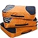 eBags Large Classic Packing Cubes for Travel - 3pc Set - (Tangerine)