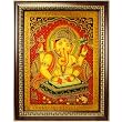 Hand Painted Scripture Ganesh Painting Frame