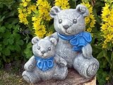 Eigenschaften Tiefes Kunsthandwerk GbR  / Tierfigur Steinfigur Teddy Bär Set Schiefergrau
