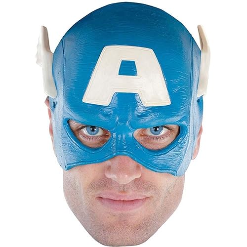 Disguise Mens Marvel Captain America Adult Vinyl 1/4 Mask