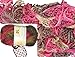 Clearance Pack of 3 Balls Metallic Dee Ruffle Scarf Yarn Mix Colors Lot (mix25)