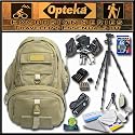 Opteka's Traveler's Essentials Kit by Opteka Package Includes Excursion Series C950 Full-Size Waterproof Canvas Backpack, Heavy Duty Tripod, 8GB SD Memory Card and Much More! For Pentax K10D, K20D, K100D, K110D, K200D, & *ist Digital SLR Cameras